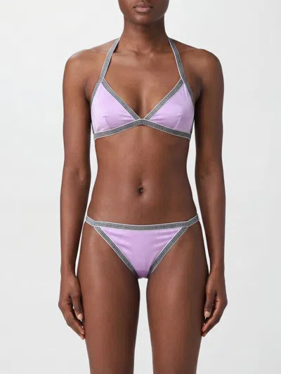 Versace Swimsuit Woman Color Violet In Purple