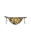 Versace Baroque Print Bikini Bottom In Black
