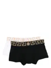 Versace Pack Of 2 Greca Stretch Boxer Briefs In Multi