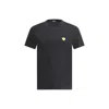 Versace Medusa Embroidered Black Cotton Jersey T-shirt In Black