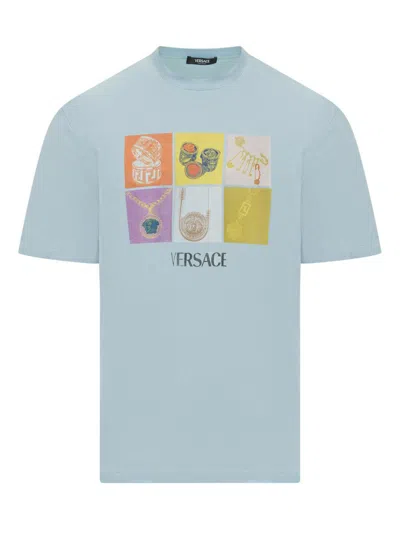 Versace T-shirt In Blue