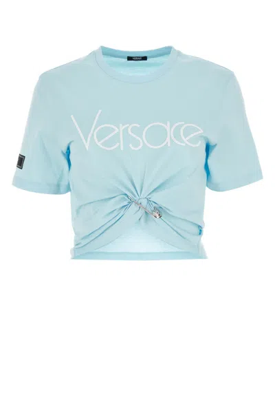 Versace T-shirt-38 Nd  Female In Blue