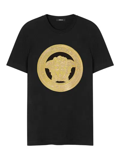 Versace T-shirt In Black