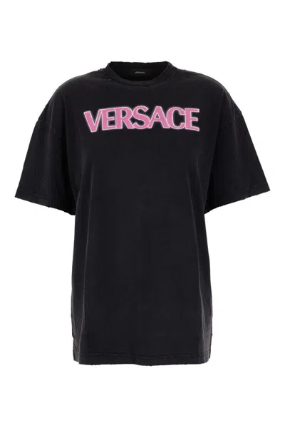 Versace T-shirt In Black