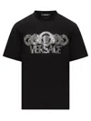 Versace Printed T-shirt In Black