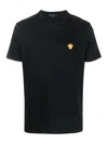 Versace Medusa Minimalist Crew Neck T-shirt In Black