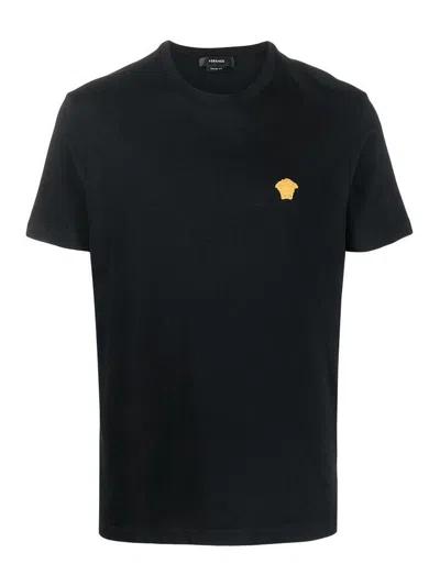 Versace Black Cotton T-shirt