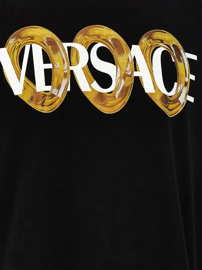 Versace T-shirt In Black Print