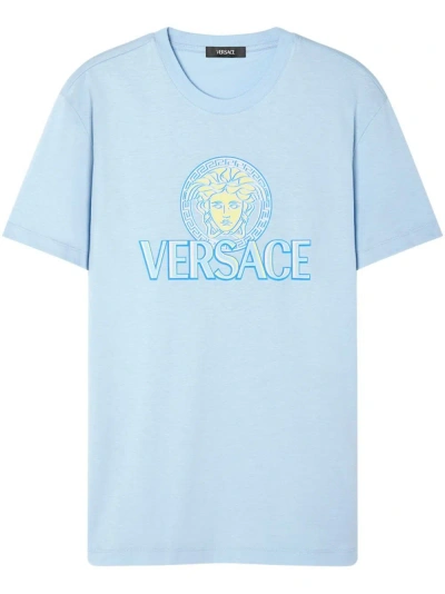 Versace T-shirt In Blue