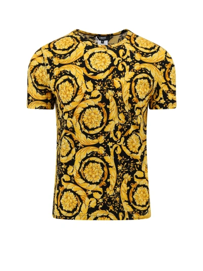 Versace T-shirt In Gold