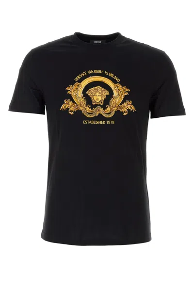 Versace T-shirt-l Nd  Male In Black