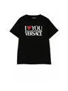 Versace T-shirt I Love You  In Black