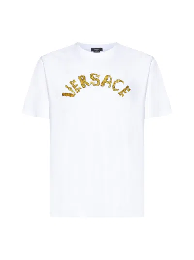 Versace T-shirt In Optical White