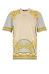 Versace Barocco-print Cotton T-shirt In Printed