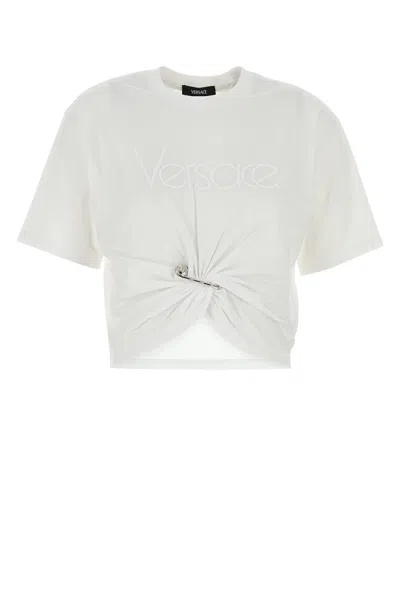 VERSACE VERSACE WHITE COTTON T-SHIRT