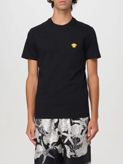 VERSACE T-SHIRT VERSACE MEN COLOR BLACK,F72727002