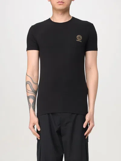 VERSACE T-SHIRT VERSACE MEN COLOR BLACK,G65504002