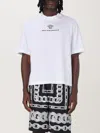 Versace Medusa Milano Embroidered Crewneck T-shirt In White
