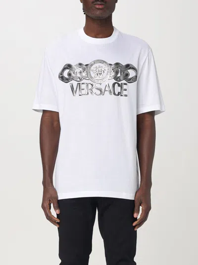 VERSACE T-SHIRT VERSACE MEN COLOR WHITE,G59734001