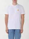 Versace White Crewneck T-shirt With Medusa Embroidery On The Front In White