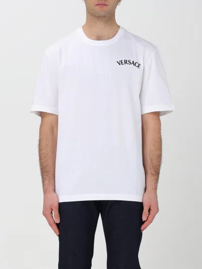 Versace T-shirt With Logo In White