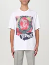 Versace Collana Punk T-shirt In Weiss