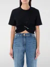 Versace Milano Stamp-embroidery Cotton T-shirt In Black
