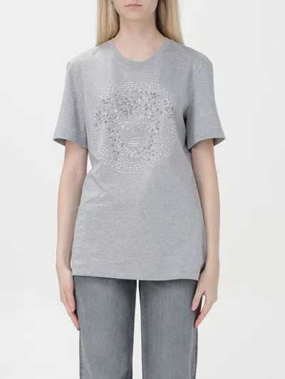 Versace T-shirt  Woman Color Grey In 灰色