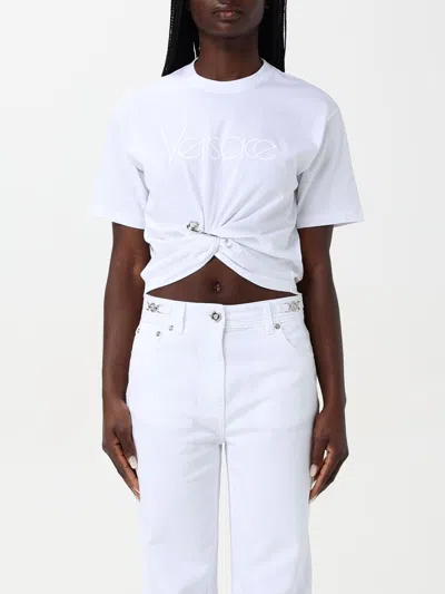 VERSACE T-SHIRT VERSACE WOMAN COLOR WHITE,G58168001