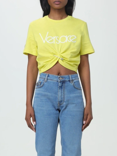 Versace T恤  女士 颜色 黄色 In Yellow