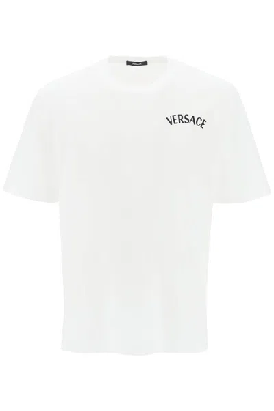 Versace T-shirt With Logo In White