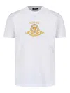 Versace Hall Of Heroes Crest Graphic T-shirt In White