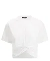 Versace Logo And Safety Pin Cotton T-shirt In White