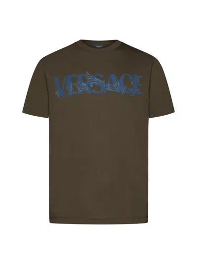 Versace T-shirt In Winter Green