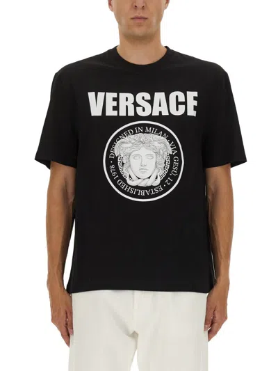 VERSACE VERSACE T-SHIRT WITH LOGO