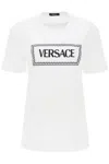 VERSACE T-SHIRT WITH LOGO EMBROIDERY