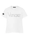 Versace Crystal 1978 Logo T-shirt In White
