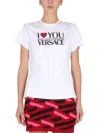 Versace Printed Tee In White
