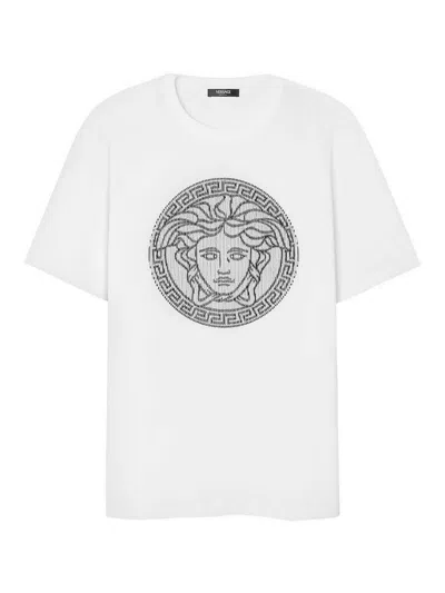 Versace T-shirt With Print In White