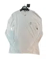 Versace T-shirt With Round Neck And Long Sleeves In Gray