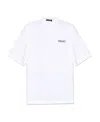 Versace T-shirt With Round Neck And Short Sleeves In White