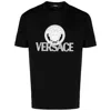 Versace Crewneck T-shirt With Medusa Logo And Comfortable Fit In Black