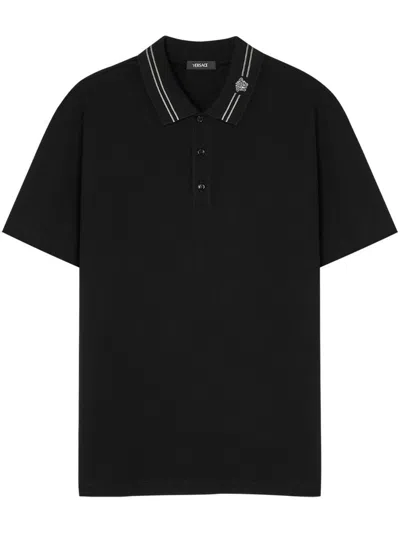 Versace T-shirts And Polos In Black