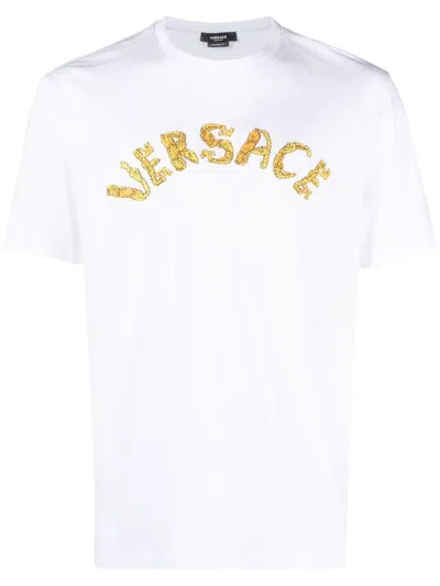 Versace T-shirts And Polos In White