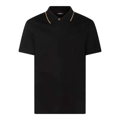 Versace T-shirts And Polos In Black