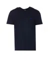 Versace Medusa-embroidered Cotton T-shirt In Blue