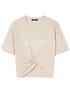 Versace T-shirts And Polos Powder In Brown