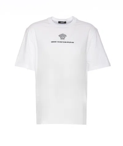 Versace T-shirts And Polos In White