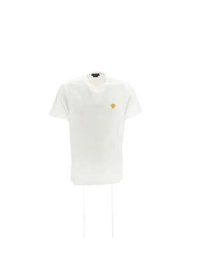 Versace T-shirts & Vests In Optical White