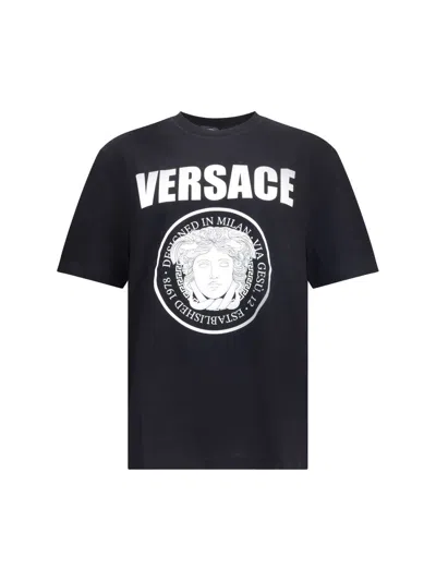 Versace T-shirts In Black